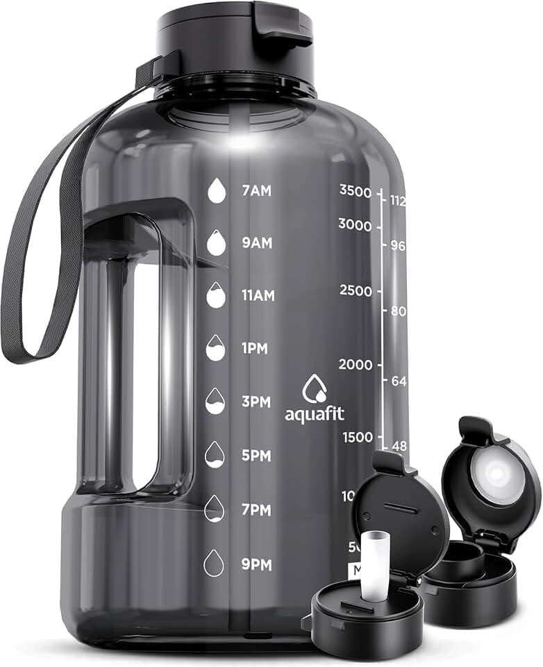 AQUAFIT 1 Gallon Water Bottle with Time Marker