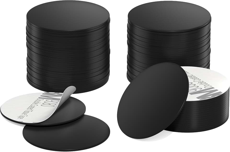 30pcs NFC Tags Black NTAG215 NFC Coins Tag NFC Stickers Round Adhesive Back