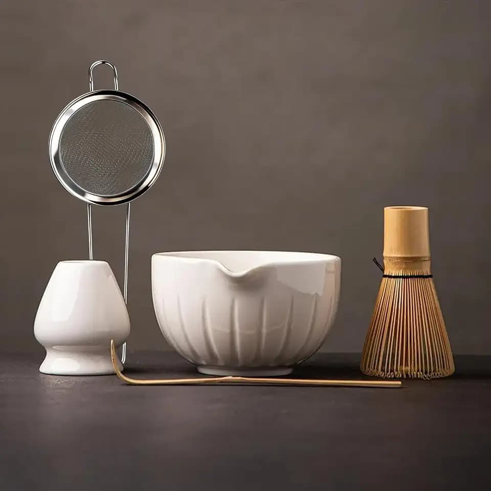 TANG PIN Matcha Set - Match Bowl and Whisk, 15 OZ Matcha Whisk Set
