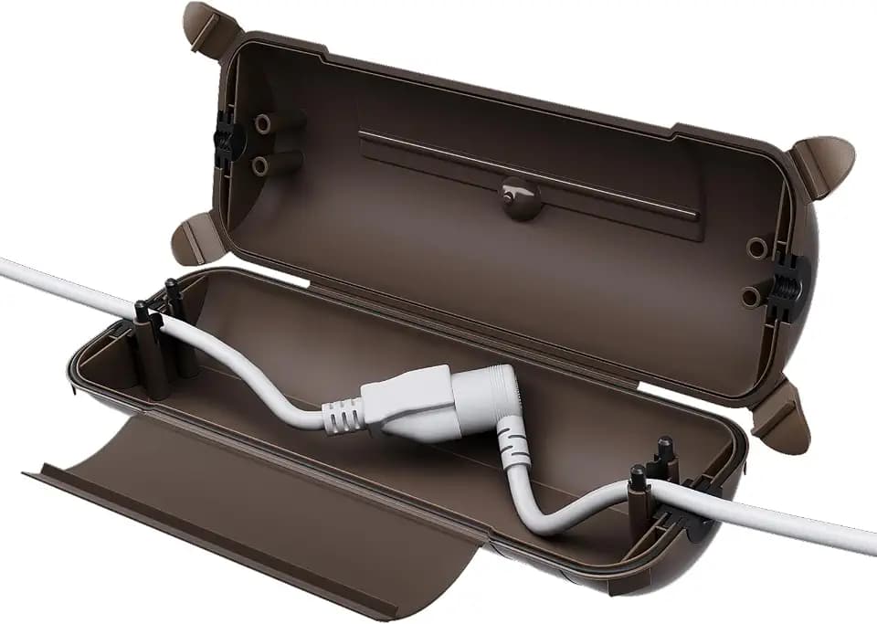 Flemoon Outdoor Extension Cord Safety Cover, IP44 Waterproof Electrical Box