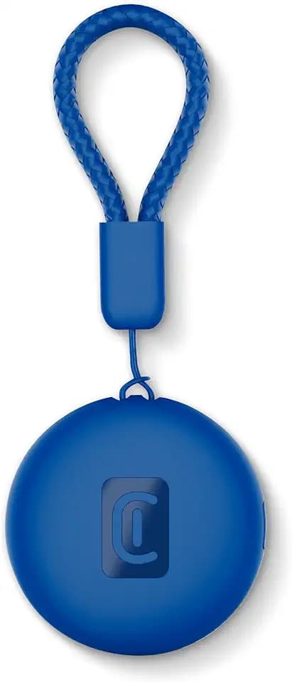 Cellularline Tracy Tag Blau für Android, Mini-Smart-Tracker mit Google-App Mein Gerät Finden, Kompatibel mit AirTag-Zubehör, Austauschbare Batterie