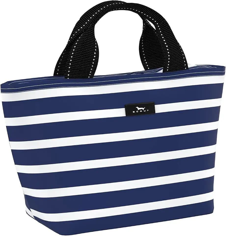 SCOUT Nooner Insulated Lunch Box - Womens Soft Cooler - Nantucket Navy