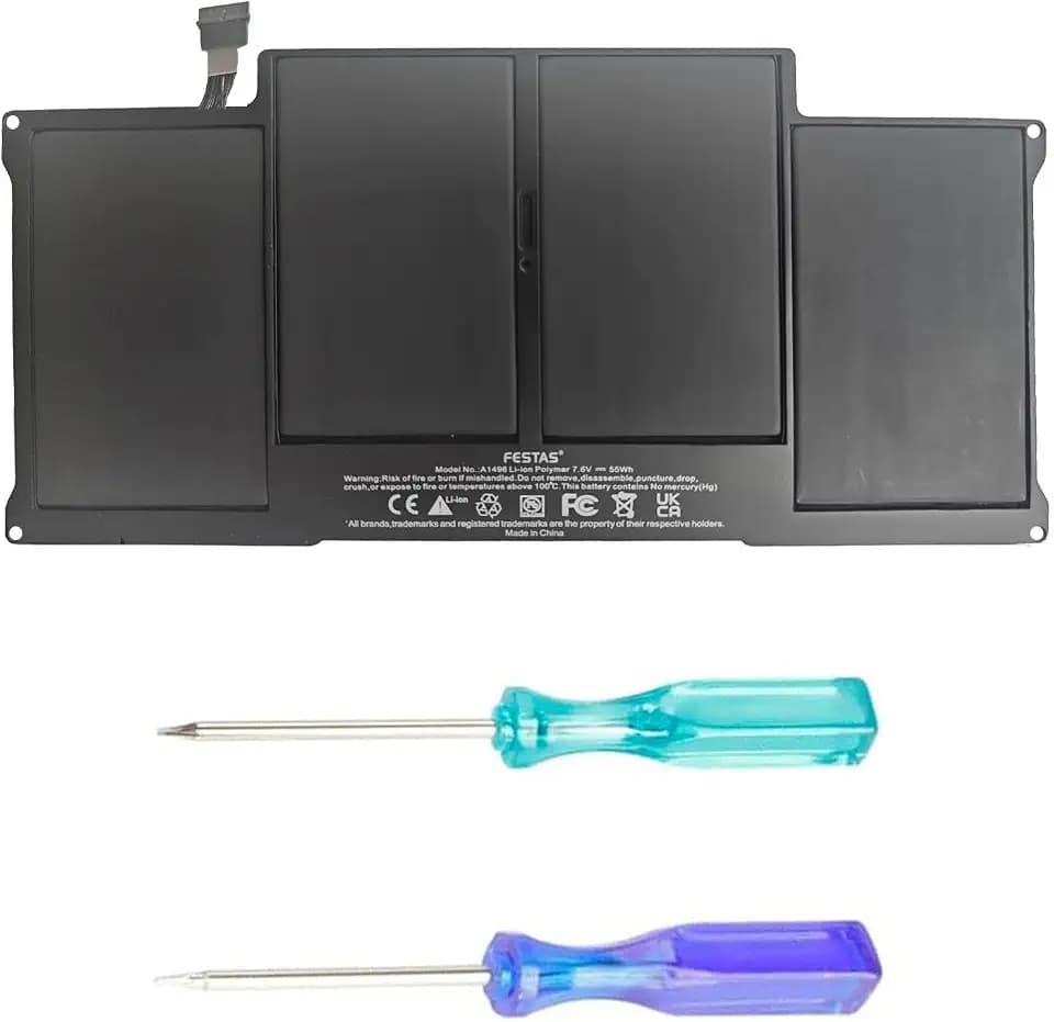 FESTAS A1496 Akku kompatibel mit MacBook Air 13 Zoll A1466 (Mitte 2013,