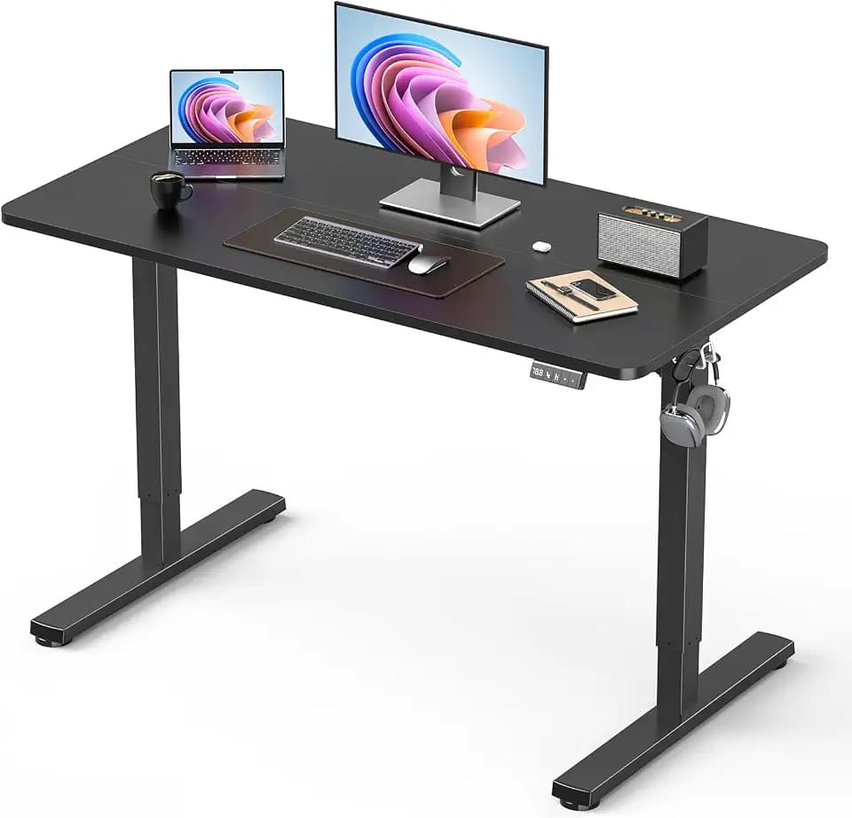40" Small Electric Standing Desk Adjustable Height for Home Office