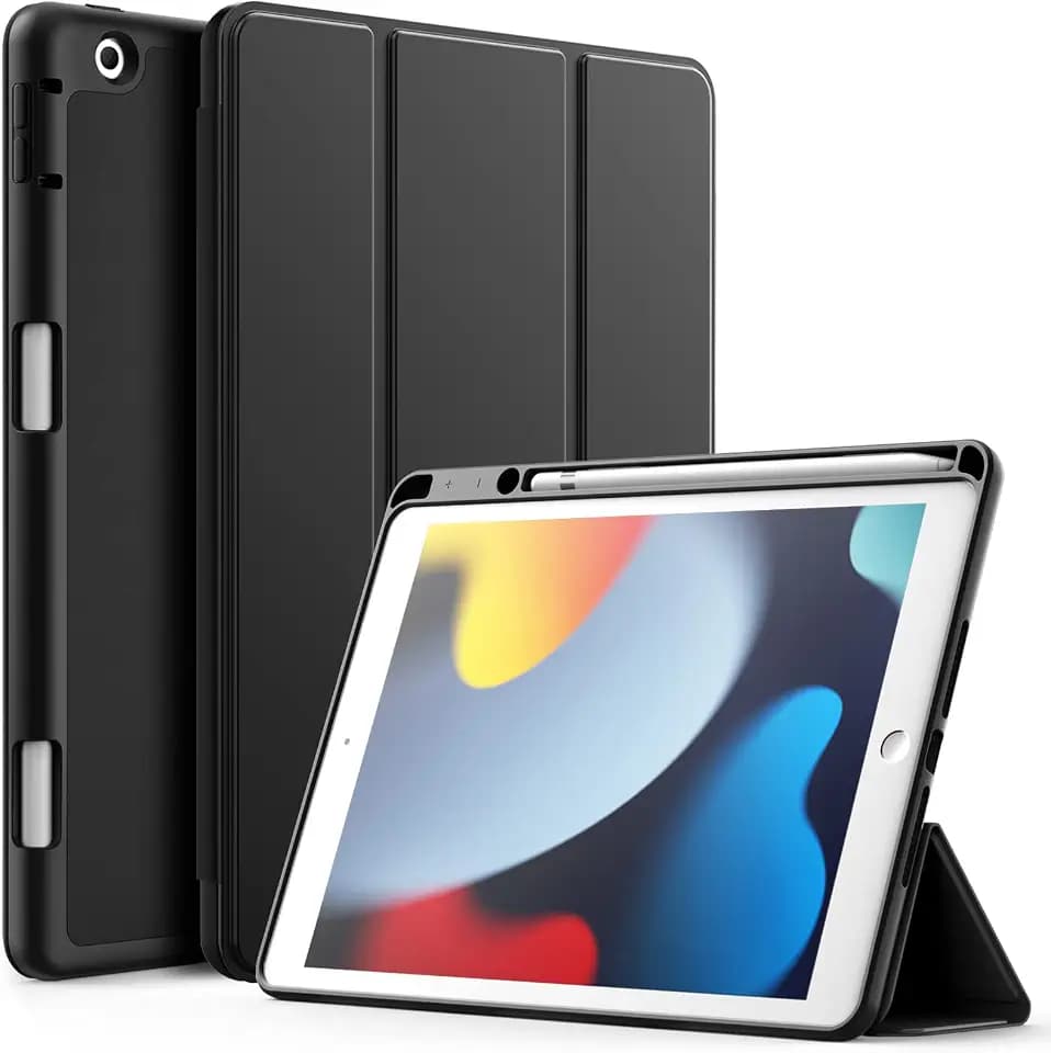 JETech Hülle für iPad 9./8./7. Gen 10,2", Schwarz