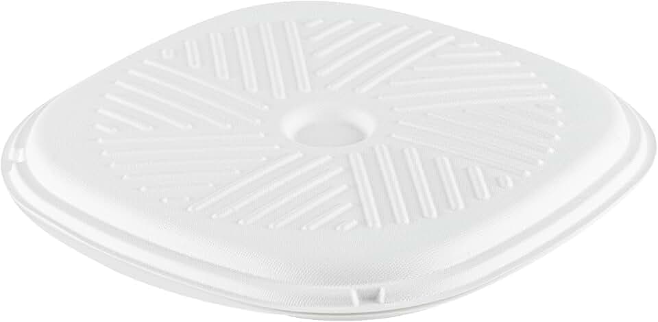 Restaurantware Sugarcane Pizza Box, White, 25 Ct