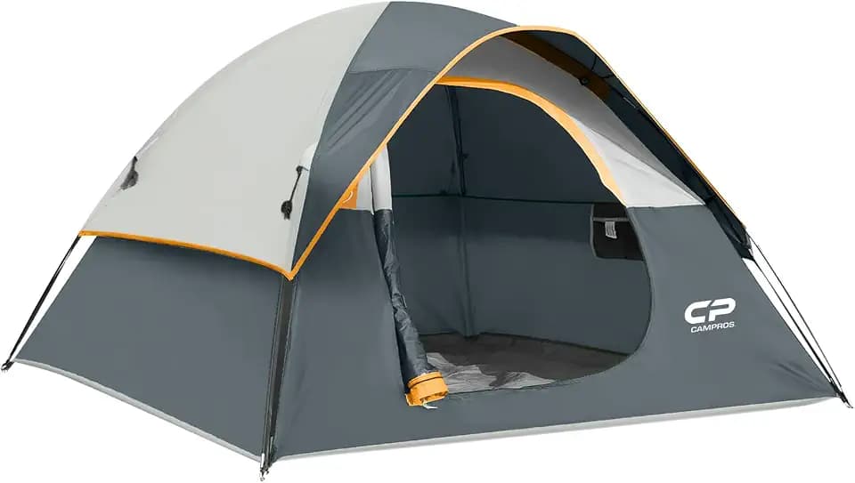 CAMPROS CP 3 Person Tent, Waterproof Dome Tents for Camping with Rainfly