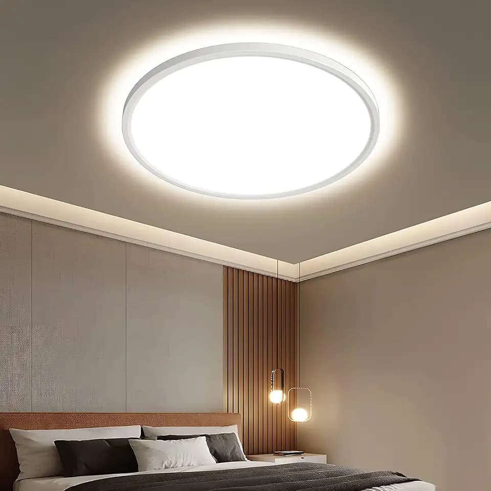 OTREN LED Deckenlampe 30CM 28W 2800LM Deckenleuchte Flach 4000K Neutralweiß, IP44 Badezimmer Lampe Decke für Bad Küche Flur & Schlafzimmer