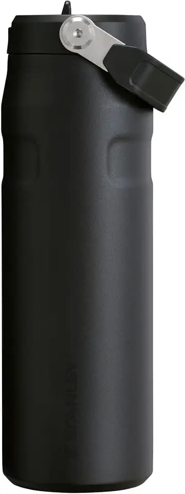 STANLEY IceFlow Flip Straw 2.0 Bottle, 24 oz, Black 2.0