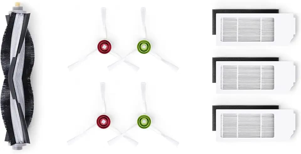 ECOVACS Accessory Pack (Replacement Brushes and Filters) for DEEBOT T10 Omni/ X1 Omni(White)/ T10 Plus, White