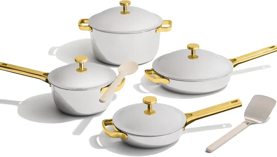 Our Place Titanium Pro Cookware Set, 10-Piece Titanium Pots & Pans Set