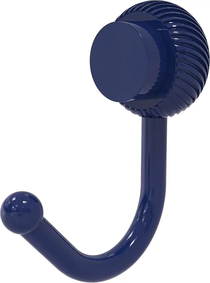 Allied Brass 420T-MBL Venus Collection Robe Hook with Twisted Accents, Mediterranean Blue