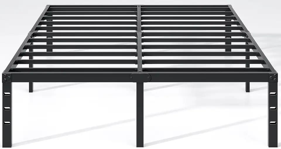 NEW JETO Metal Bed Frame,Queen Size Bed Frame with Storage Space,14 Inch