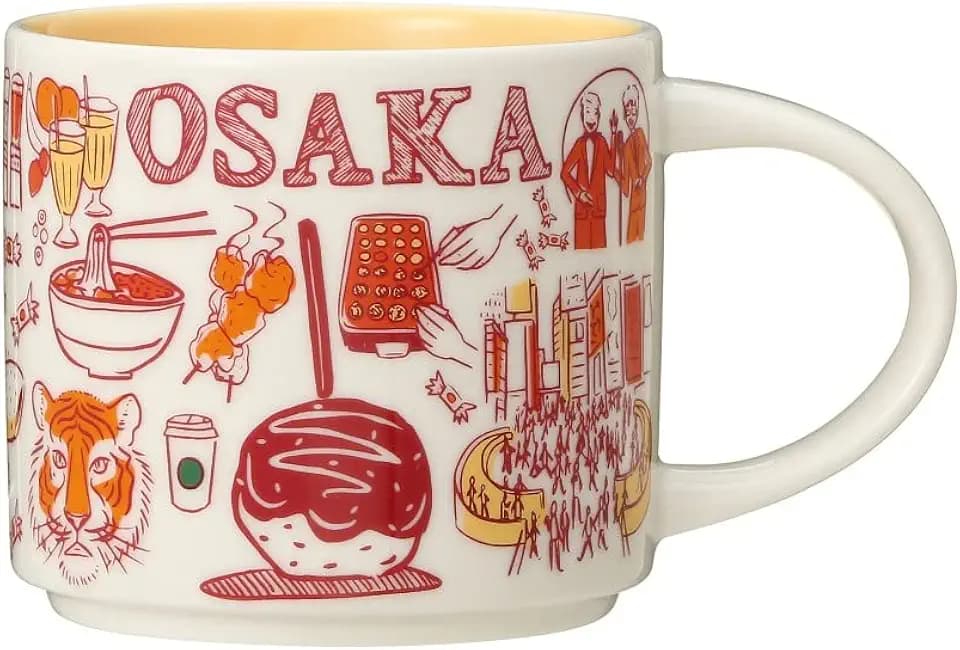 Starbucks JAPAN Osaka Been There Series Across the Globe Collection Coffee Mug 14 Ounce
