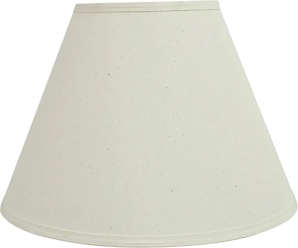 Aspen Creative 32153 Transitional Hardback Empire Shaped Spider Construction Lamp Shade in Ivory, 15" wide (7" x 15" x 11")