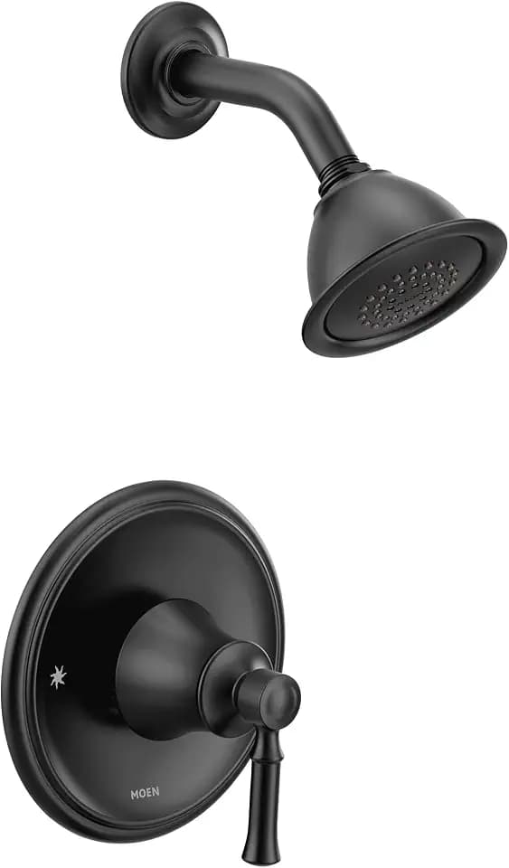 Moen Dartmoor Matte Black Posi-Temp Bathroom Tub Faucet Trim Only Kit, T2182BL