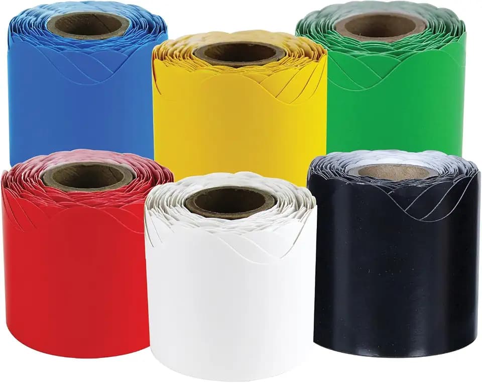 Carson Dellosa Colorful Bulletin Board Borders - 216ft Primary Blue