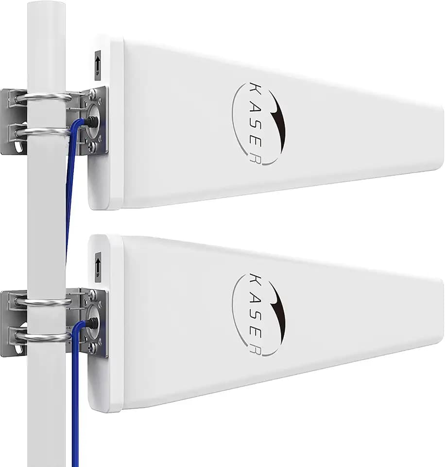 KASER LPDA 5G 4G LTE-Antenne Mimo-Richtantenne für den Außenbereich 698-2700 | 3300–3800 MHz, 12 dBi, kompatibler 5G-4G-Router, N-SMA-Ausgang mit TS9-Adapter, inklusive verlustarmes Kabel 10M