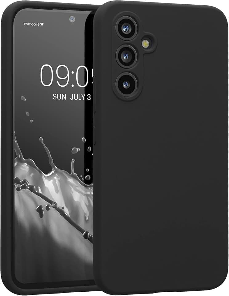 kwmobile Hülle kompatibel mit Samsung Galaxy A54 5G - Hülle Silikon gummiert - Handyhülle - Handy Case in Schwarz matt