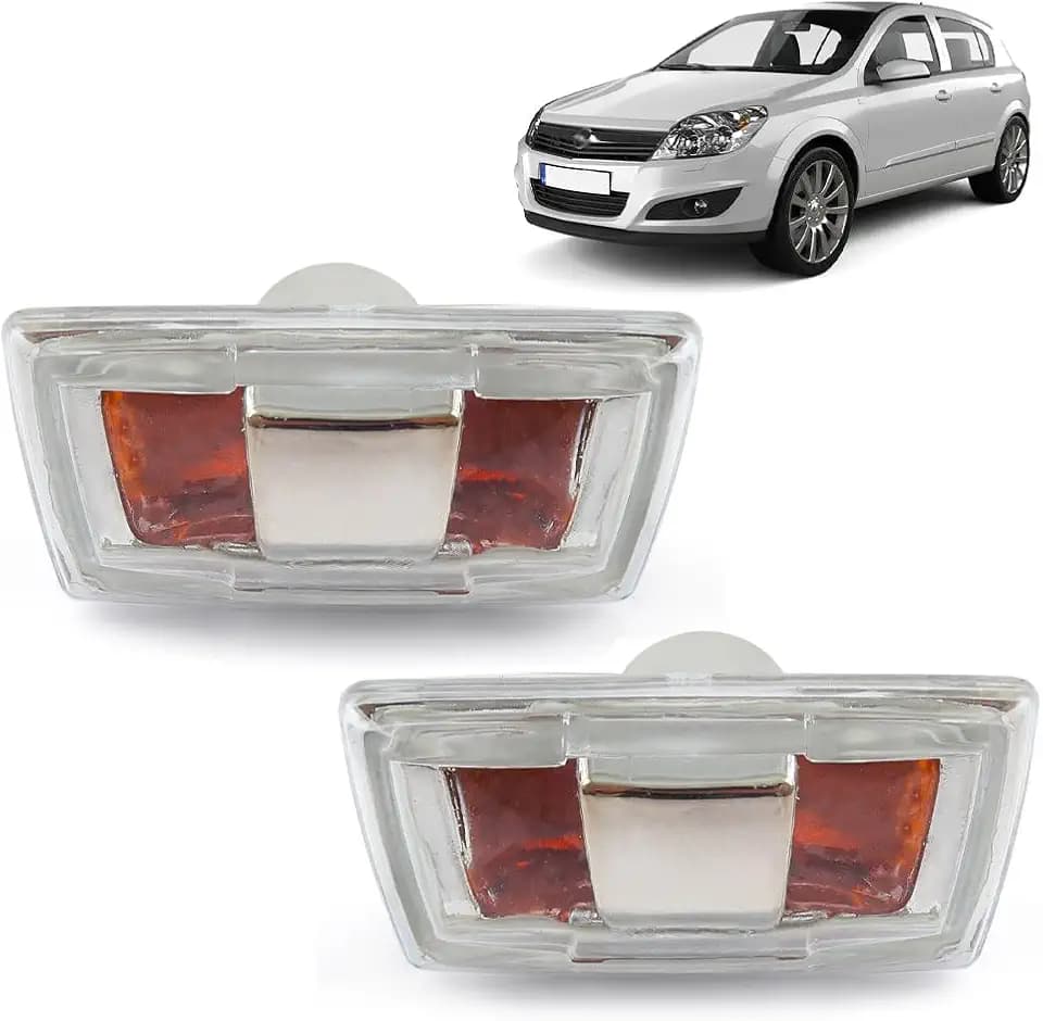 ROBUST Rechts & Links Seitenblinker-Wiederholer-Lichtlampe für Vauxhall Adam Astra H J GTC Corsa D E Insignia A Meriva B Zafira B Chevrolet Cruze 1713424 13497990