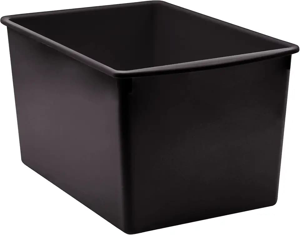 Teacher Created Resources® Black Plastic Multi-Purpose Bin
