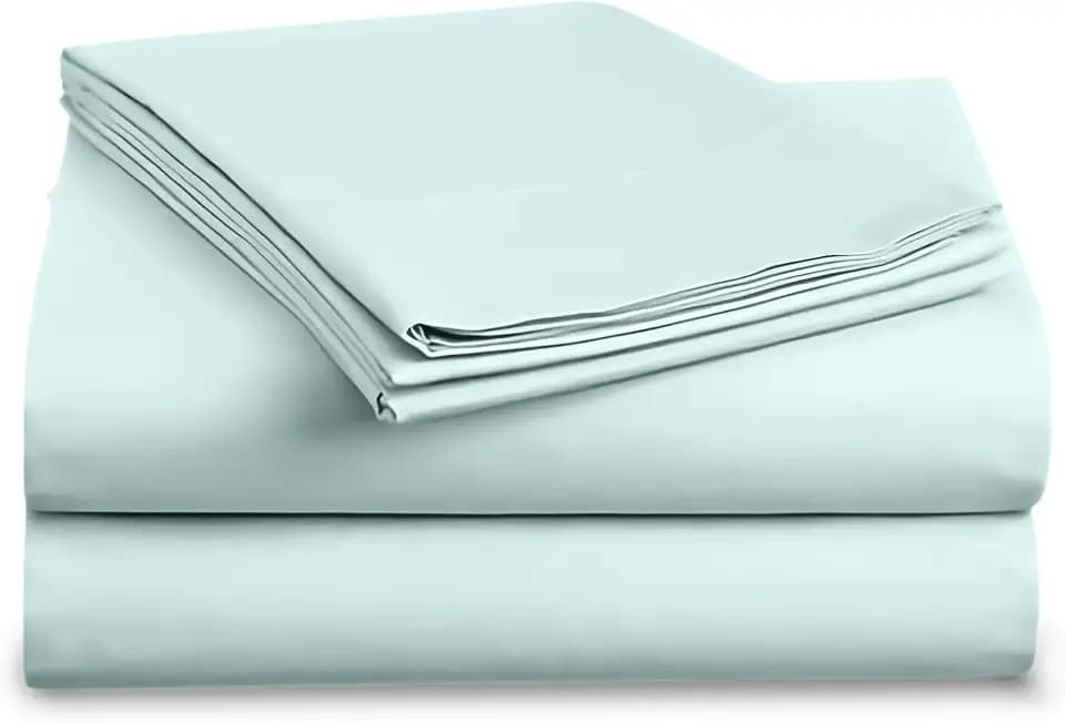 Full XL Microfiber Sheet Set, Double Brushed Bed Sheet Set, 4PC Mint Blue