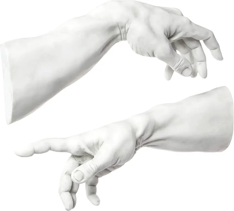 Design Toscano The Creation Wall Sculpture in Ancient Stone (Set of 2),Antique Stone