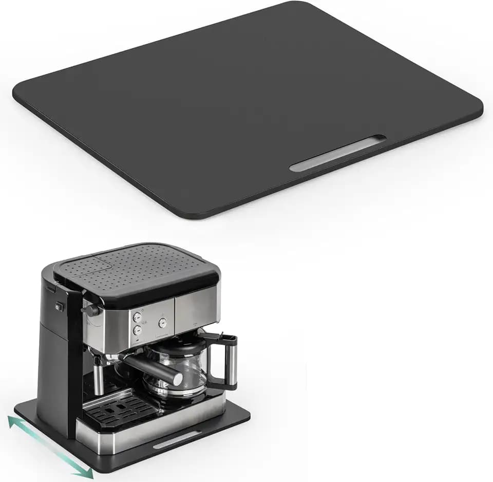 ANBOXIT Metal Appliance Slider, Sliding Tray for Coffee Maker