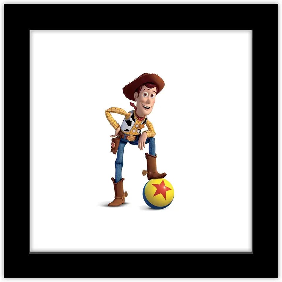 Trends International Gallery Pops Disney Pixar Toy Story 4 - Woody Wall Art Wall Poster, 12" x 12", Black Framed Version