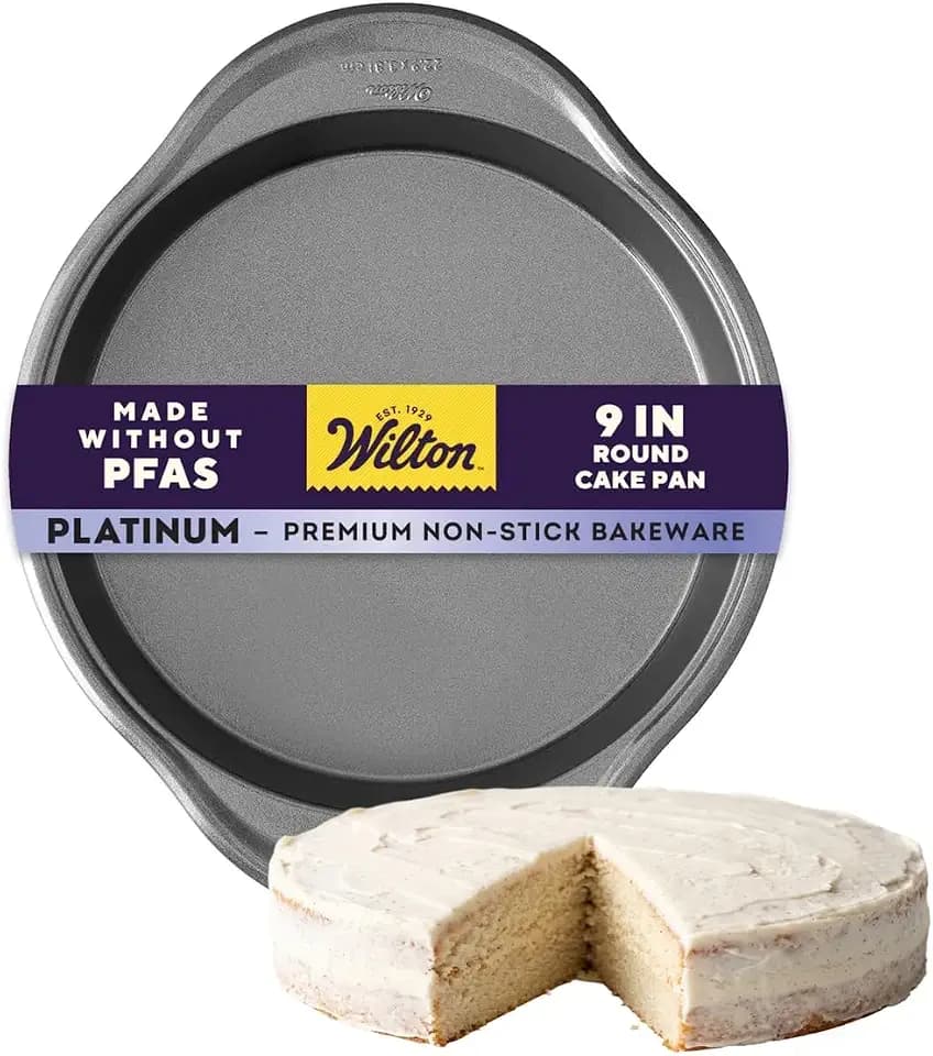Wilton Platinum Non-Stick Round Cake Pan, Made Without PFAS, 9 in.