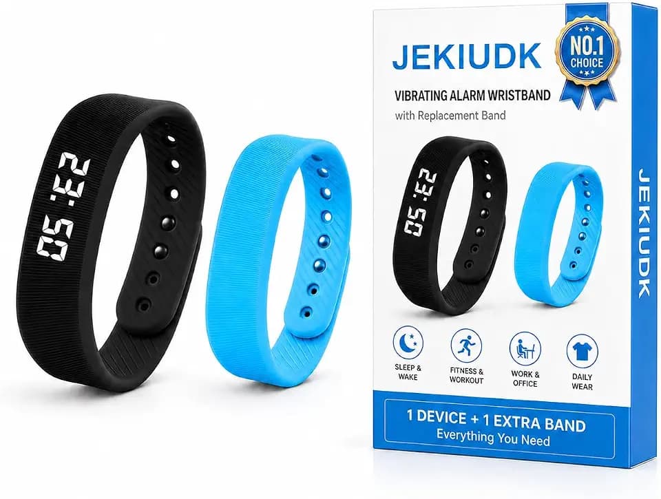Vibrating Alarm Wristband Clock Smart Watch Bracelets for Mens Digital Heavy Sleepers Fit Wrist Womens Tracker Vibro Vibration Silent Small Distance Teens Shock Despertador Band Alert