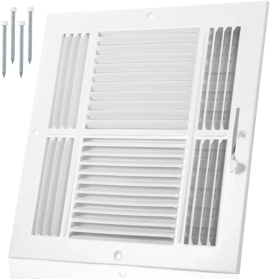 Pelopy 1 Pack Duct Opening Vent Covers for Ceiling, 12 * 12 Inch, White
