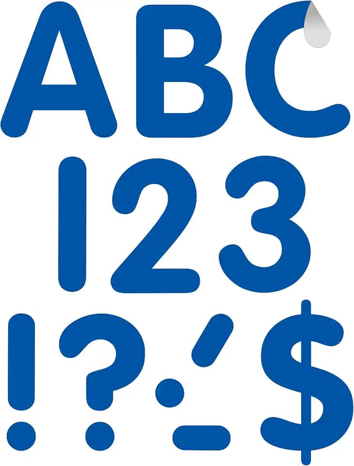 Teacher Created Resources Self-Adhesive Blue 4" Classic Letters Uppercase (TCR9642)