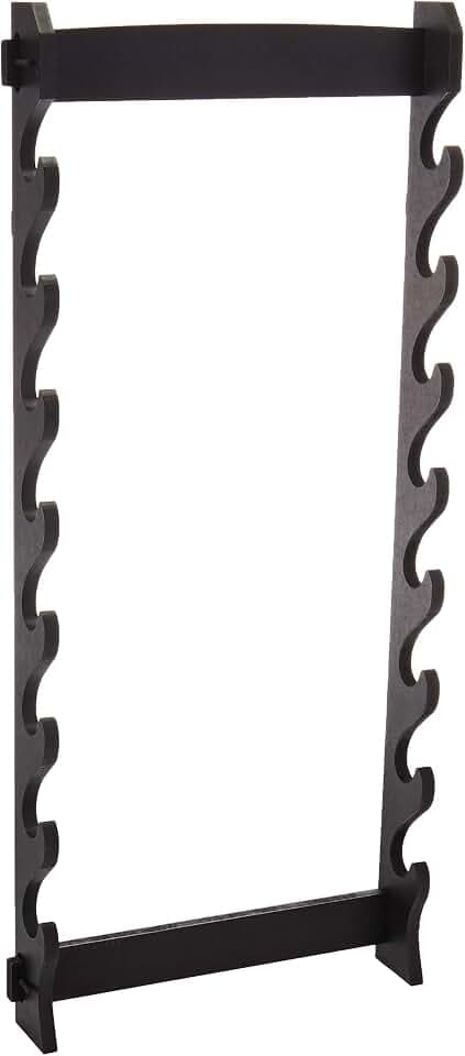 MASTER USA WS-8W 8-Tier Wall Mount Sword Stand, Black