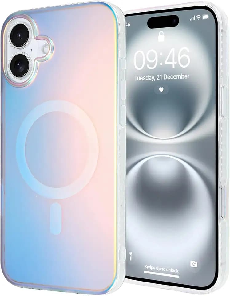 ZIYE Iridescent Case Compatible with iPhone 16 -Blue