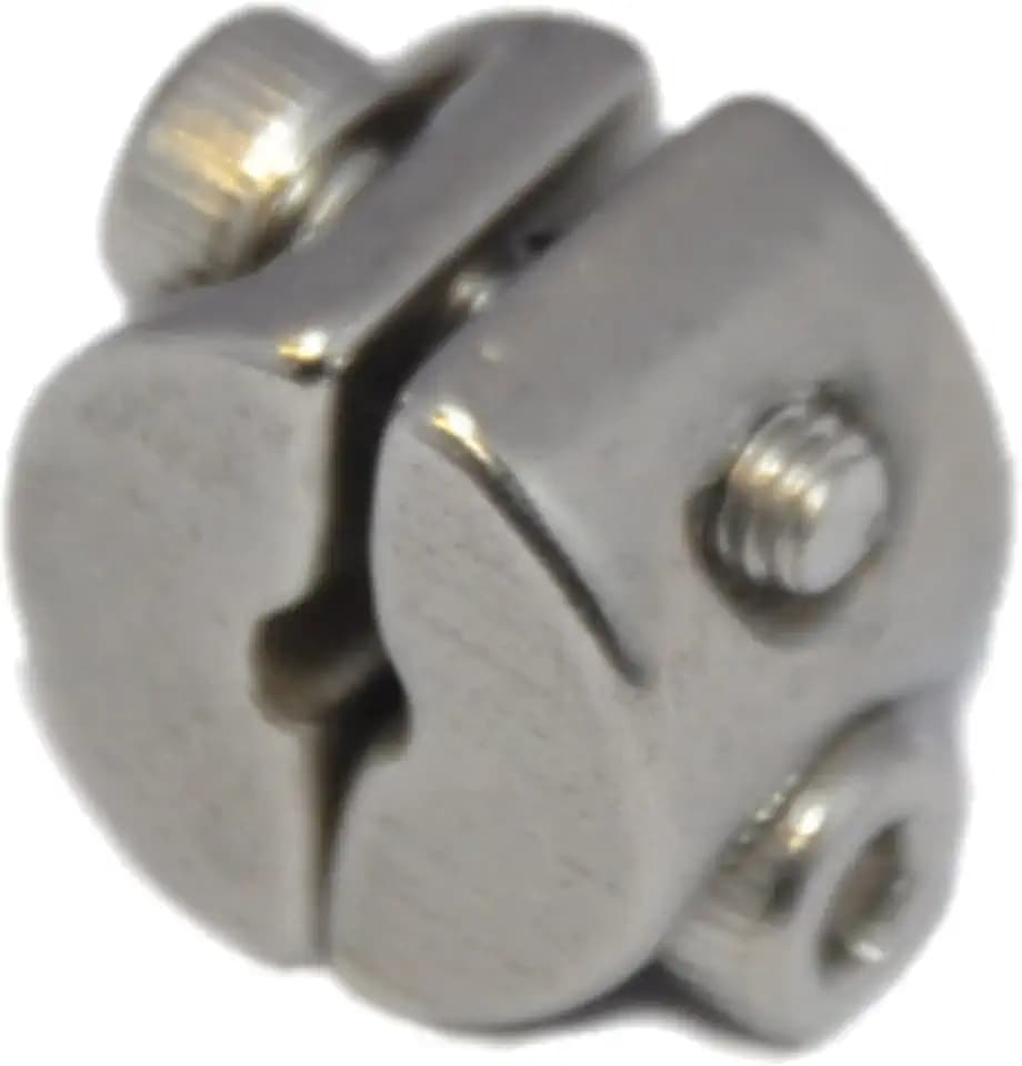Klemmring für Drahtseil 6mm 2 Stück Drahtseilklemmring 2-tlg. mit 2 Schrauben Seilklemme Edelstahl A4 NIRO, AISI 316 Nirosta
