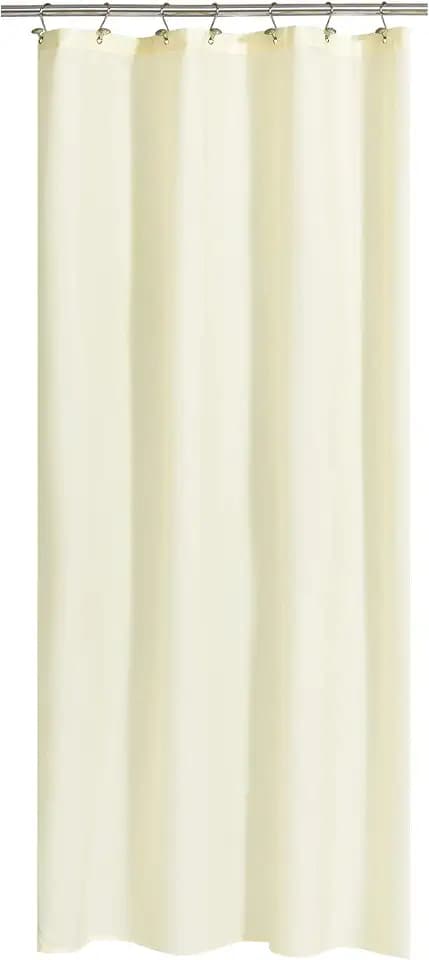 N&Y HOME Fabric Shower Curtain or Liner 36 x 72 Inches Stall Size, Sand