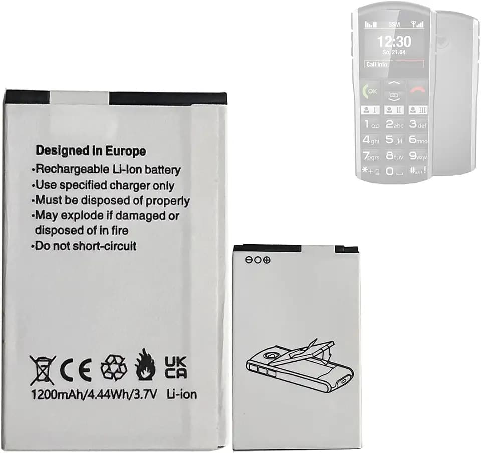 Ersatzakku Batterie AK-V27 kompatibel mit Emporia Simplicity, V27, AK-V27, AK-V27-BC