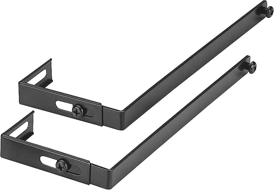 Officemate Universal Partition Hanger Set, Adjusted to fit panels with 1 1/4 inch to 3 1/2 inch thickness, Metal Black (21460), 7"