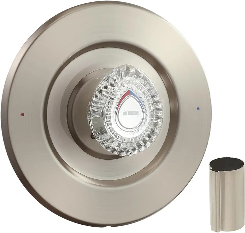 Shower Trim Kit Compatible With Moen Chateau T470, Satin Nickel Handle Set