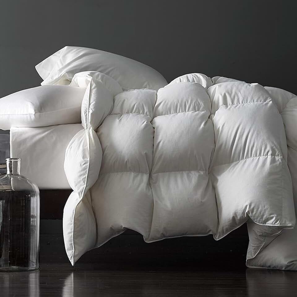 Royoliving Premium Feathers Down Comforter King Size Duvet Insert