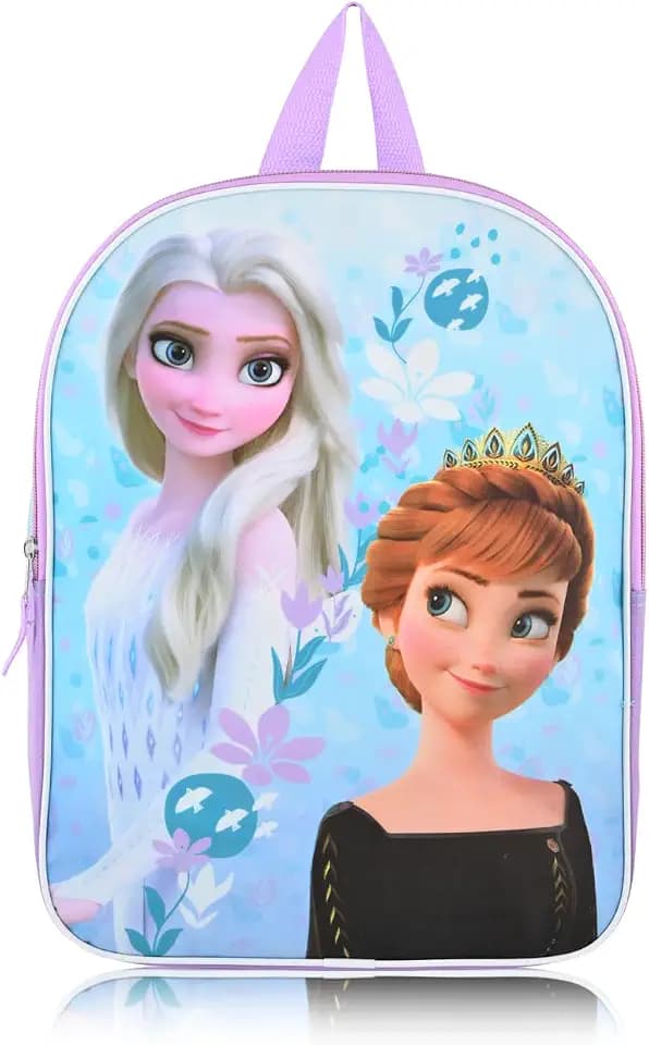 Disney Frozen Backpack for Girls, 16 Inch Elsa and Anna Kids School Bag