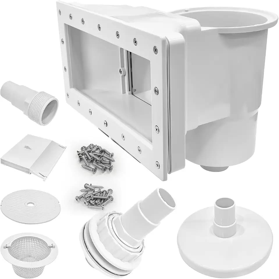 Above Ground Pool Skimmer Kit- Wide Mouth Opening Thru-Wall Skimmer