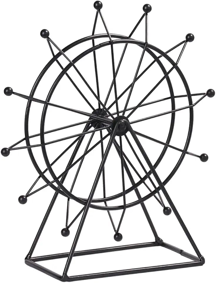 Abaodam Ferris Wheel Ornament Ferris Wheel Decoration Desktop Ornament Art Sculpture Home Decor for Shelf Table Desk Office Bar Cafe Hotel 9.05 X 8.66 X 3.54 in