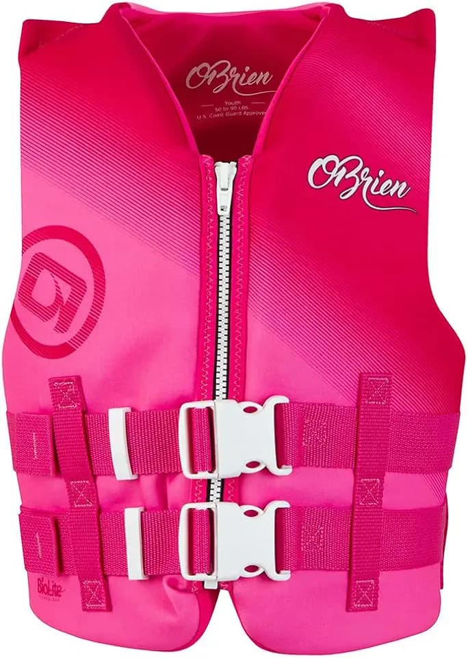 O'Brien Youth V-Back LTD CGA Life Jacekt (55-85lbs) Pink