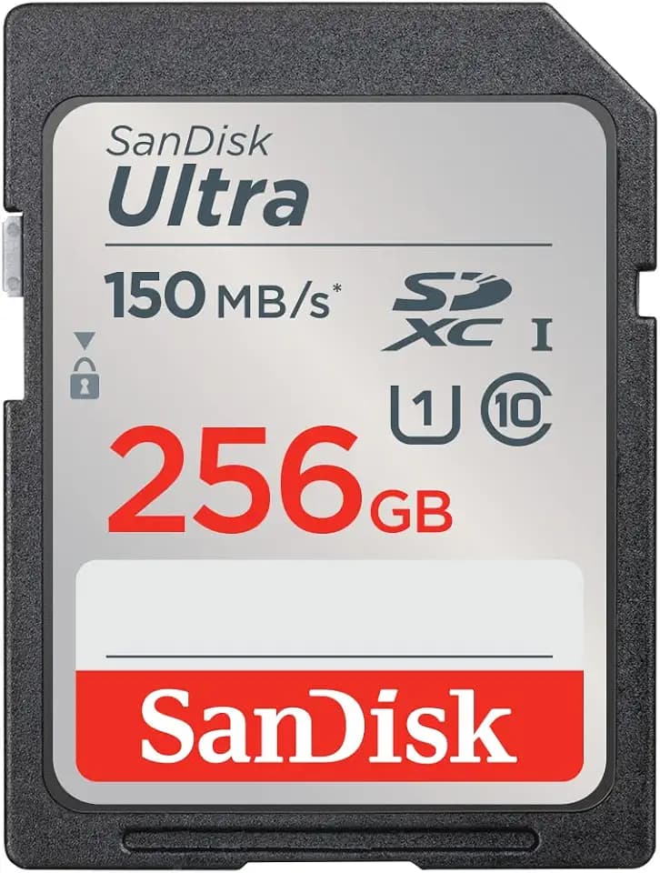 SANDISK Ultra SDXC Speicherkarte 256 GB, bis 150 MB/s Lesen