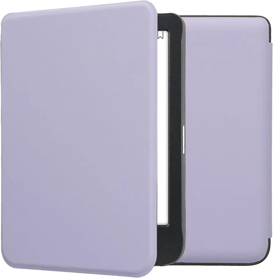 kwmobile Klapphülle kompatibel mit Kobo Clara BW/Clara Colour/Tolino Shine (5) / Shine Color Hülle - eReader Case aus Kunstleder - Cover - Lavendel