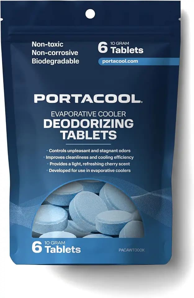 Portacool® Deodorizing Water Treatment Tablets, Light Cherry Scent, 6-Pack