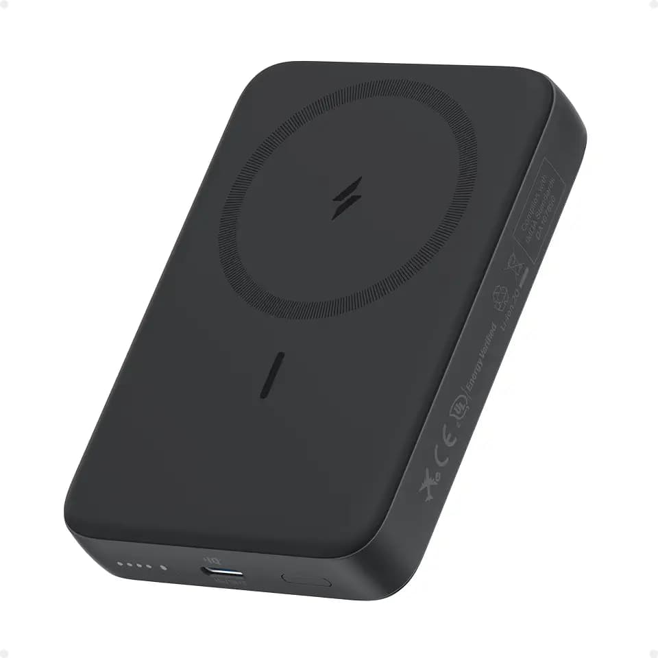 Anker Zolo 10000mAh kompakte magnetische Powerbank 30W Schnellladen | Kabellos, hautfreundlich und robust, für iPhone 17/16/15 Serie, AirPods und mehr