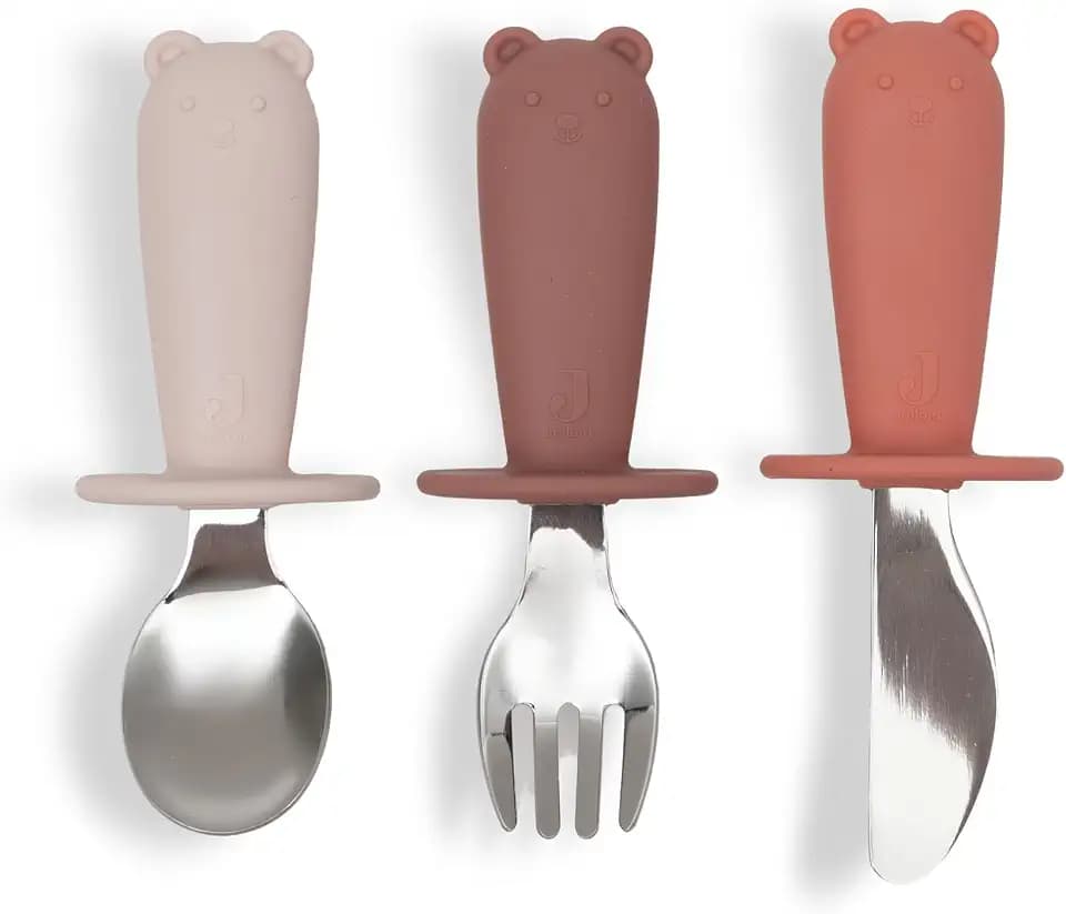 Jollein Kinderbesteck - Silikon & Edelstahl - Blush Shades